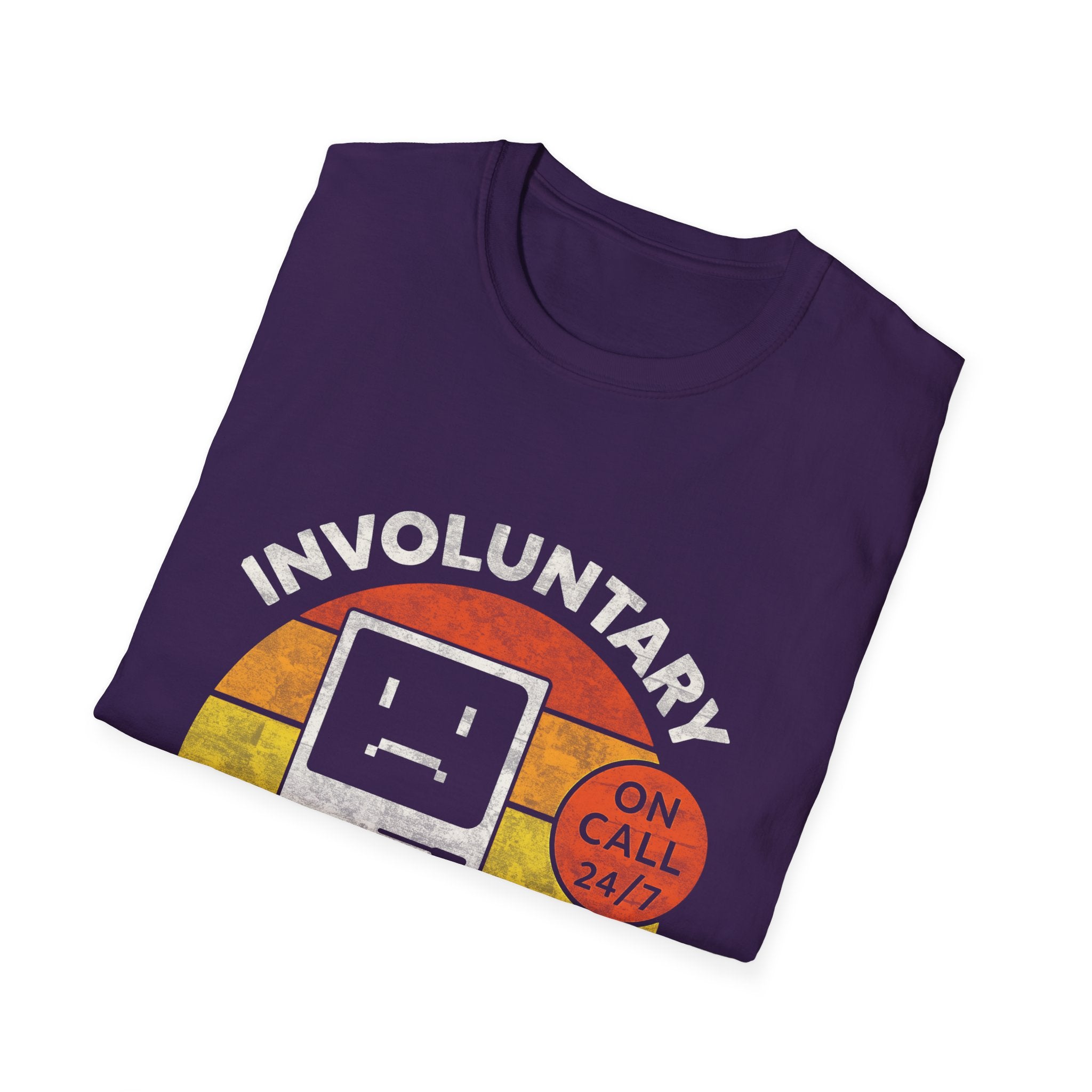 Involuntary Tech Support Funny Retro 80s Computer T-shirt