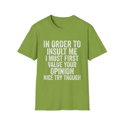 Joke Sarcastic Tee Hilarious Adult Graphic T-shirts