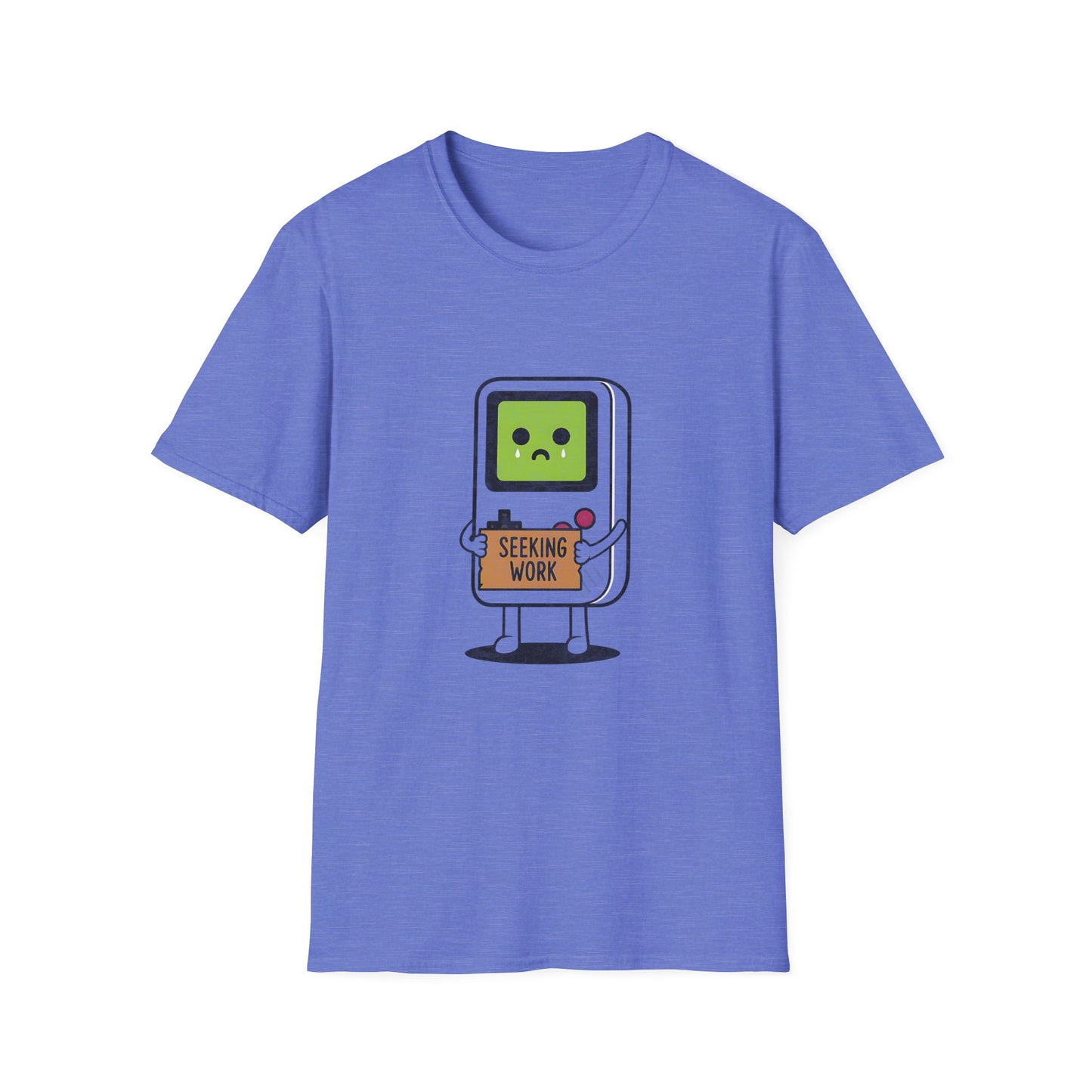 Seeking Work Funny Unemployed Retro Gamer T-Shirt