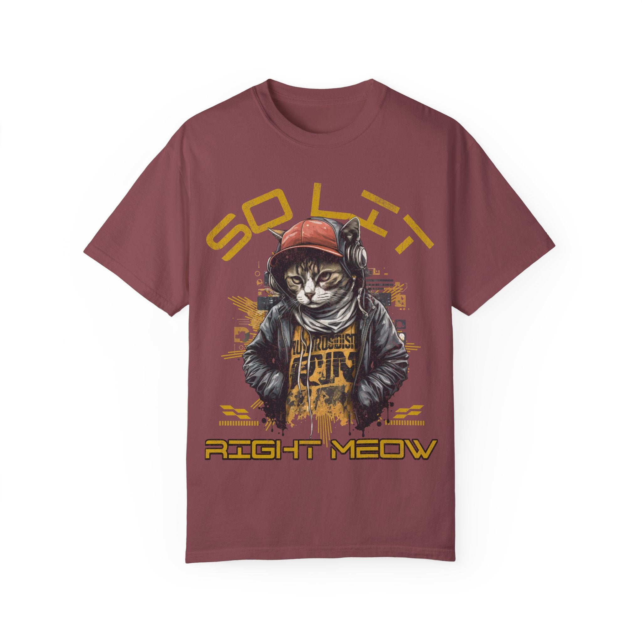 So Lit Right Meow Funny Cat Streetwear T-Shirt