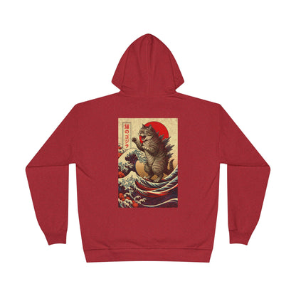 Kaiju Japan Streewear Catzilla Anime Godzilla Cat Hoodie