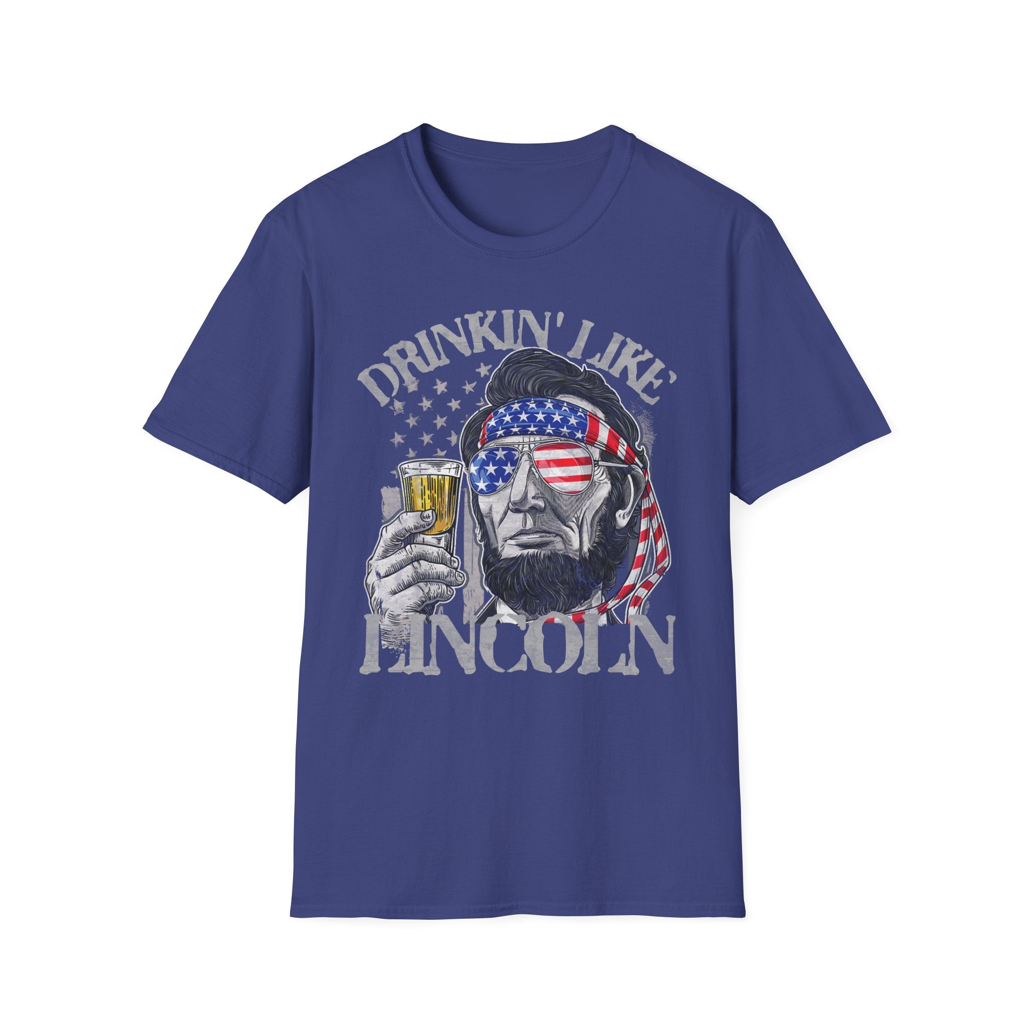 Drinkin' Like Lincoln Beer Drinking 4th of July President T-shirt