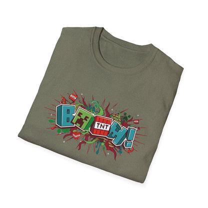 Funny Mining Gamer Pixel Boom Gaming Miner T-Shirt