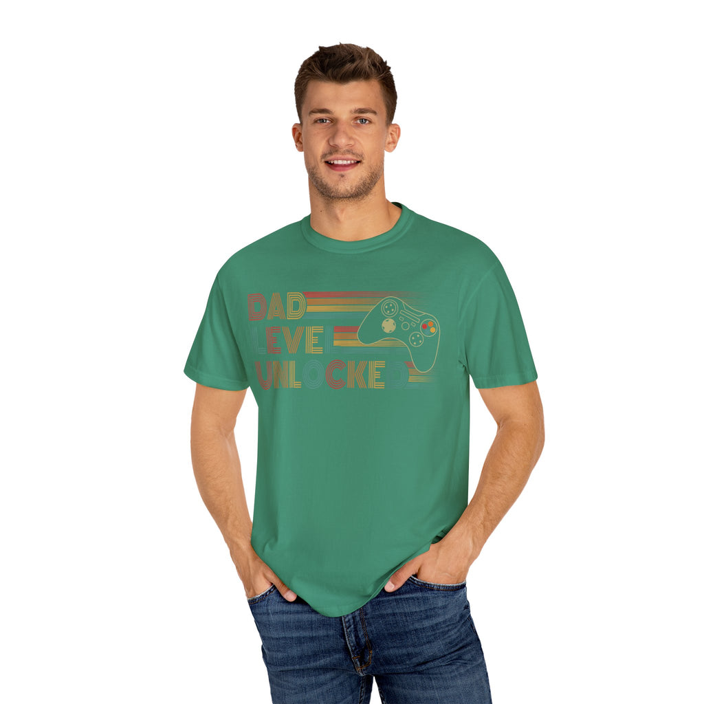 Dad Level Unlocked Retro Gaming Dad T-shirt
