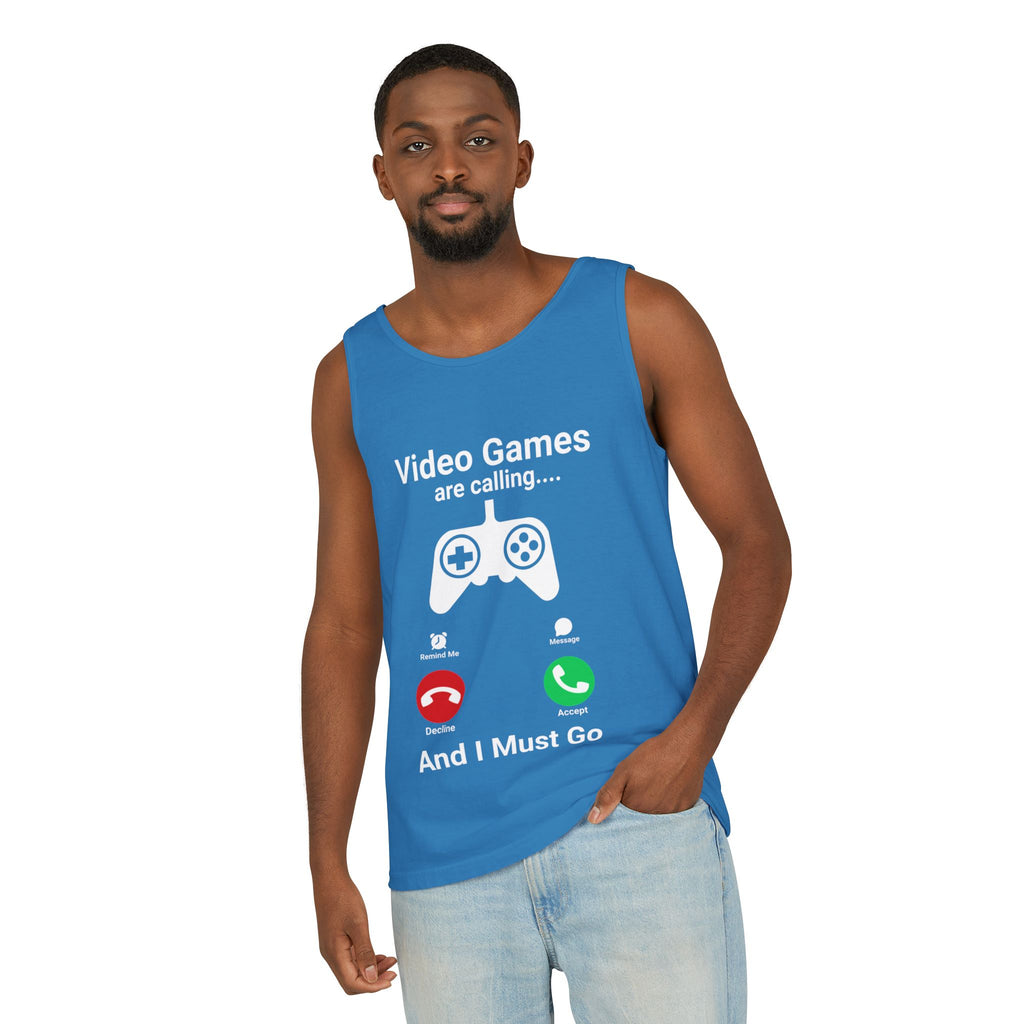Video Games Are Calling and I Must Go – Funny Gamer Tank Top
