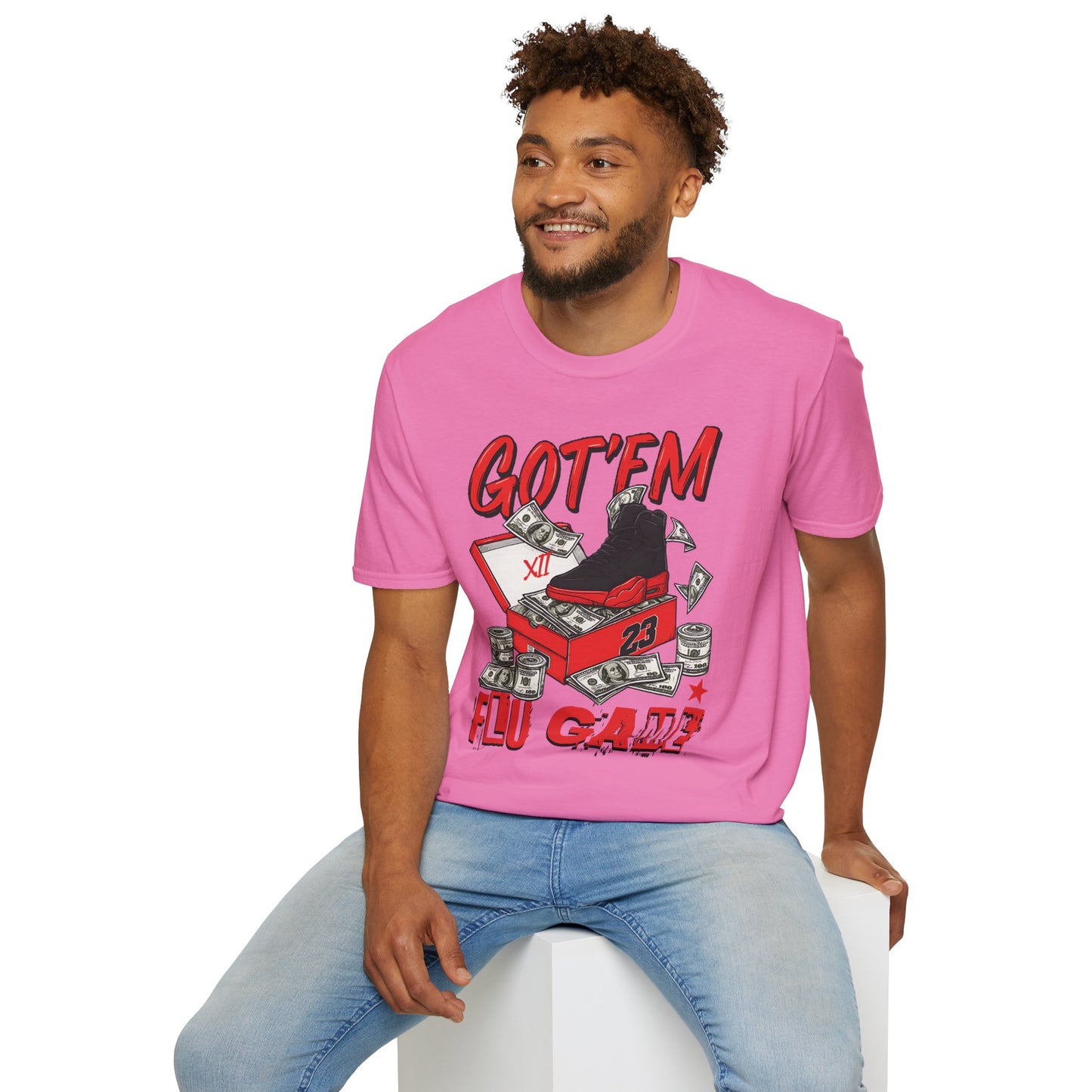 Streetwear Match Jordan 12 Retro Flu Game - XII Graffiti Sneakerhead T-Shirt