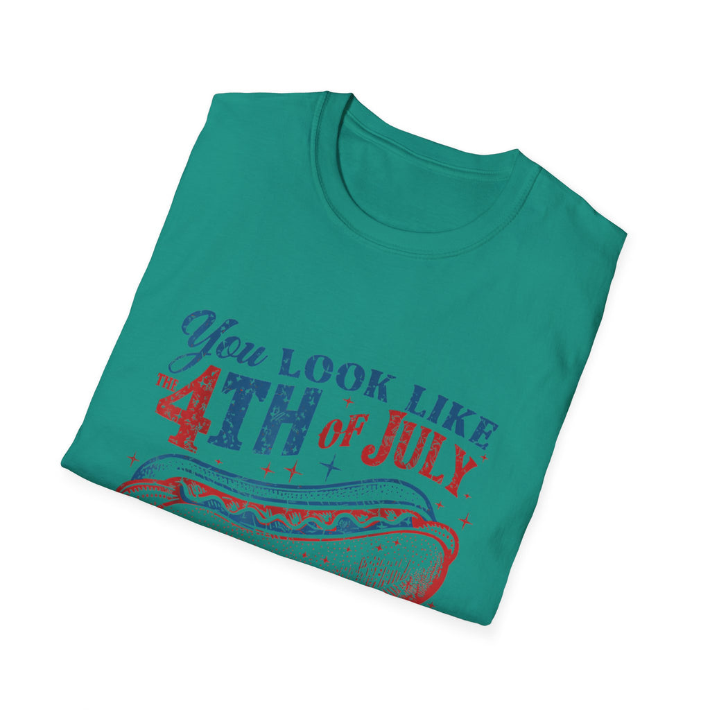 Hot Dog BBQ You Look like the 4th of July T-shirt