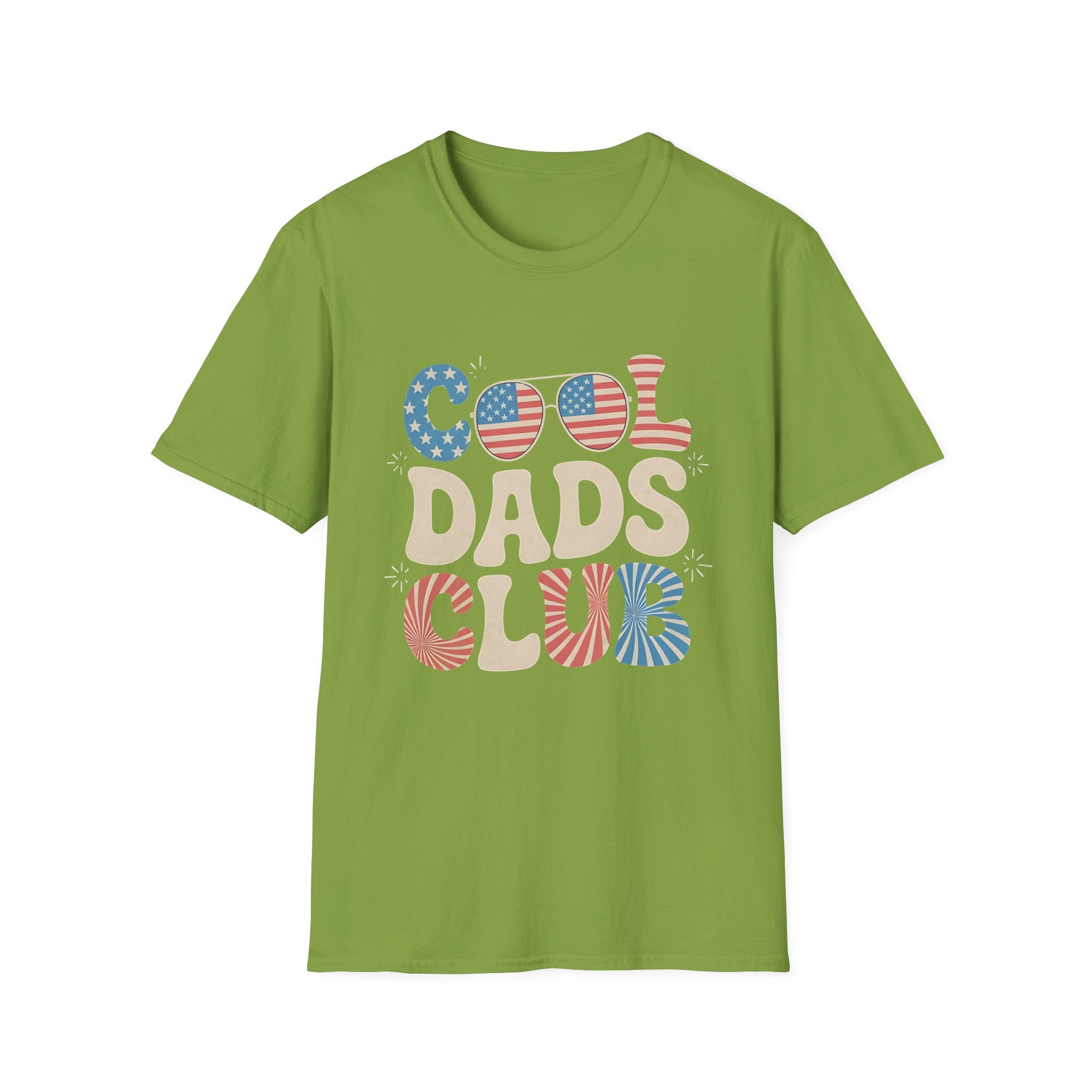 USA 4th of July Cool Dads Club America Father's Day T-shirt