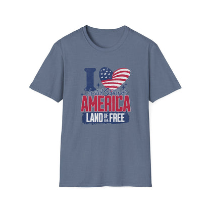 I Love United States of America 4th of July T-Shirt