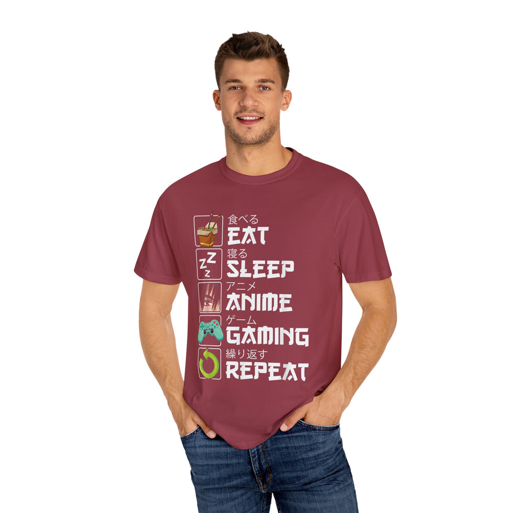 Eat Sleep Anime Gaming Repeat Anime Gaming T-shirt