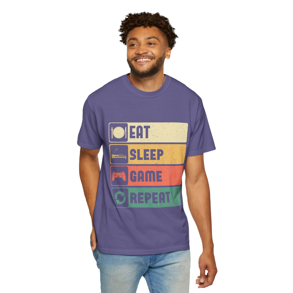 Eat Sleep Game Repeat Gamer T-Shirt