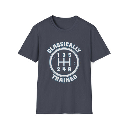Classically Trained Stick Shift Hot Rod Gearhead Vintage Car T-Shirt