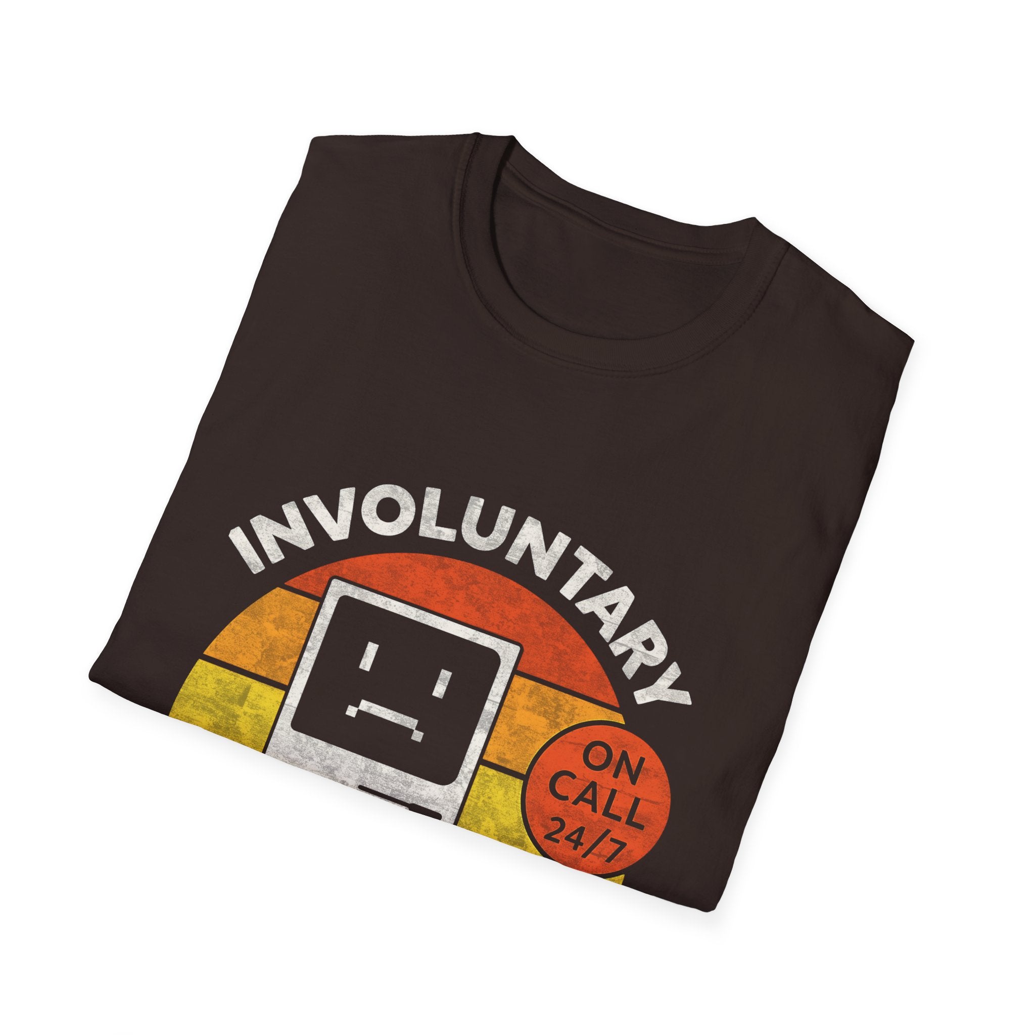 Involuntary Tech Support Funny Retro 80s Computer T-shirt