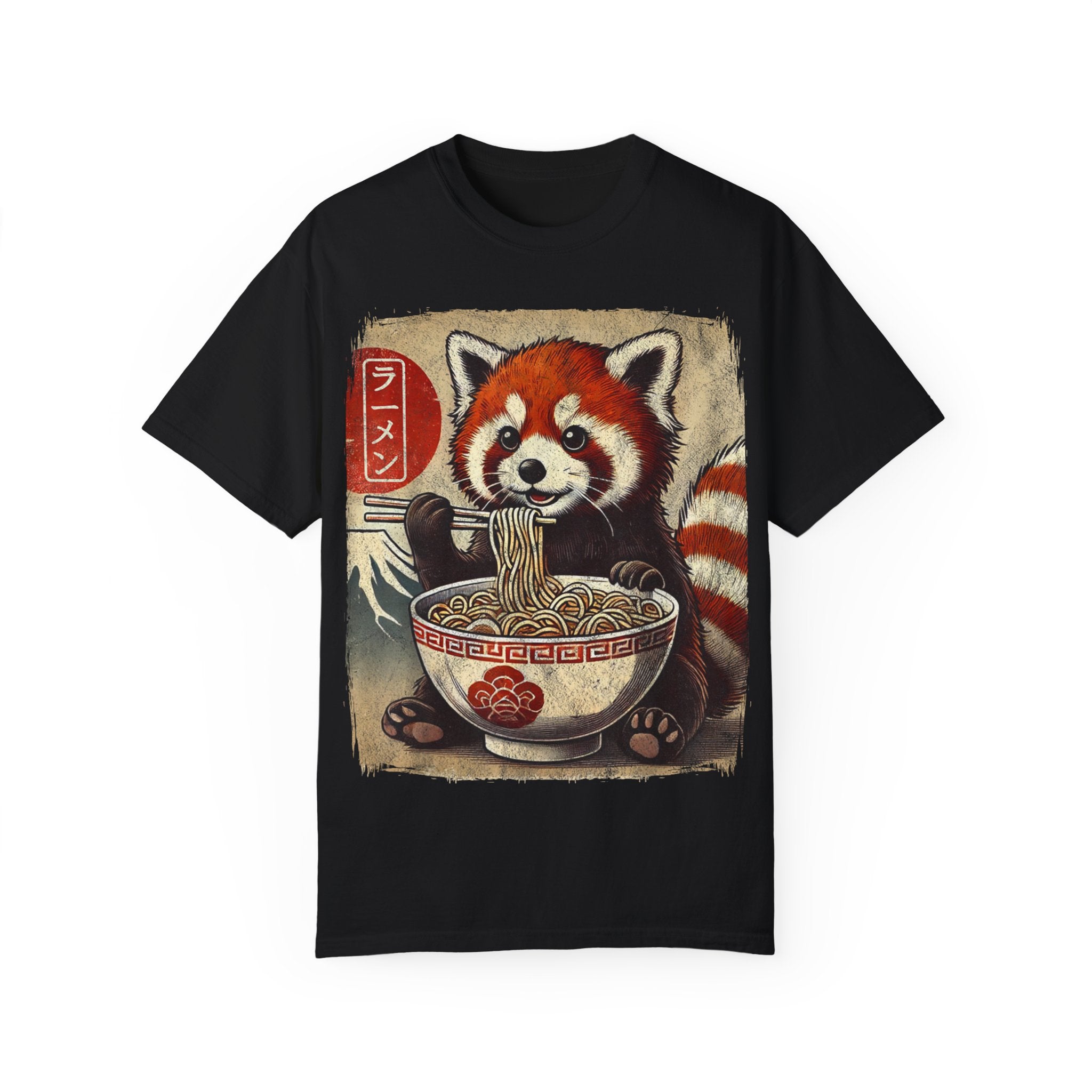 Ramen Time – Japanese Anime Red Panda T-shirt