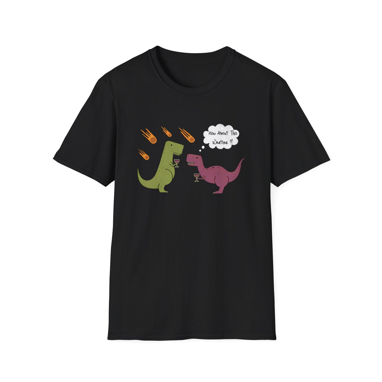 Funny T-Rex How About This Weather? Dino Puns T-Shirt