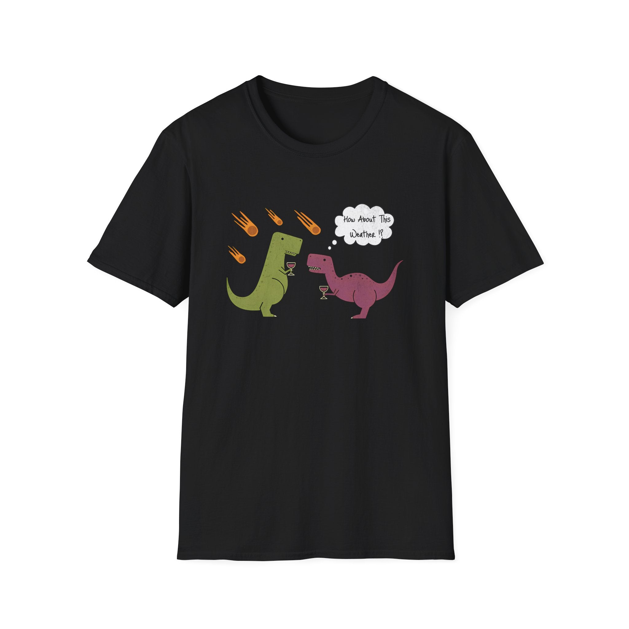 Funny T-Rex How About This Weather? Dino Puns T-Shirt
