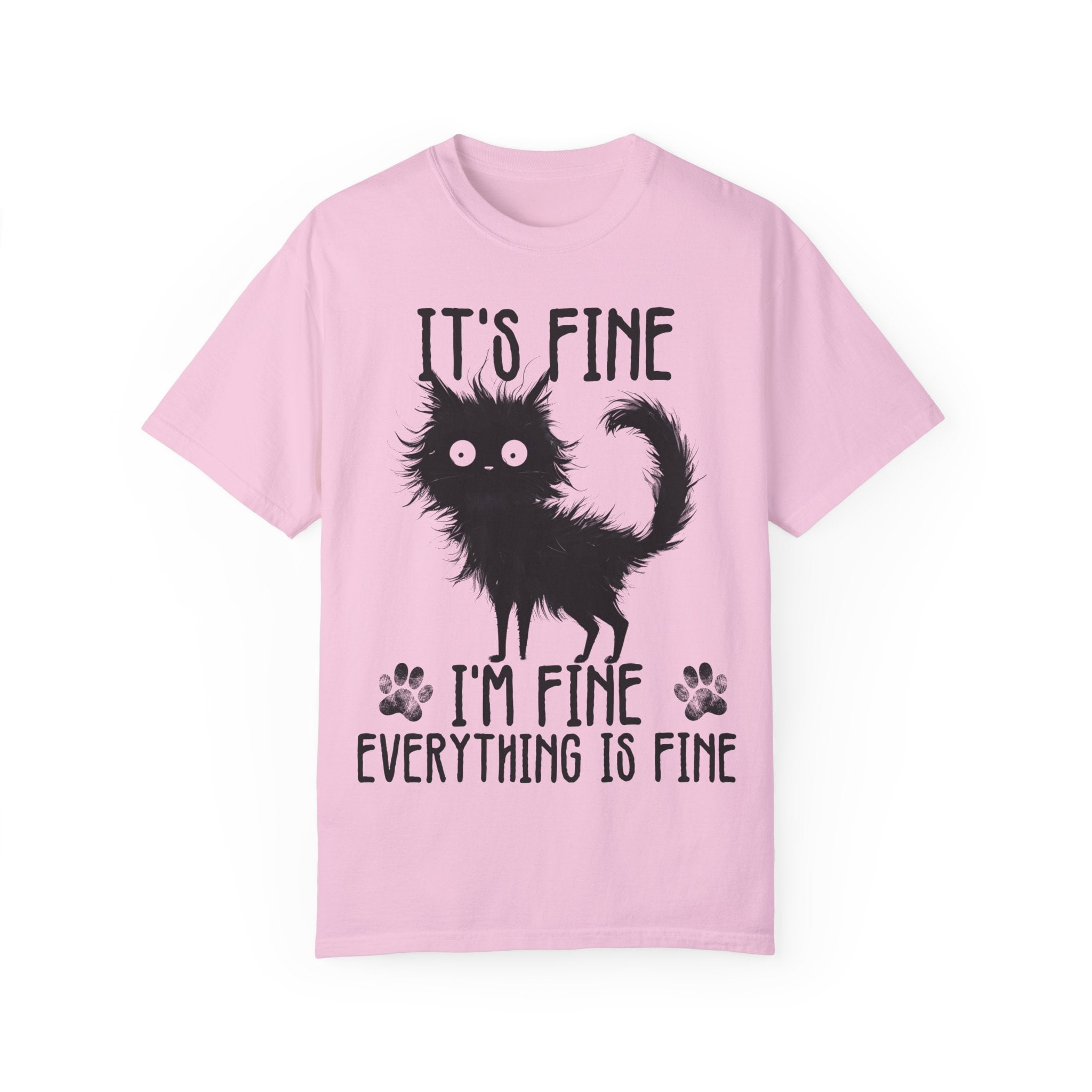 I’m Fine, It’s Fine, Everything Is Fine Funny Cat Kitten T-Shirt
