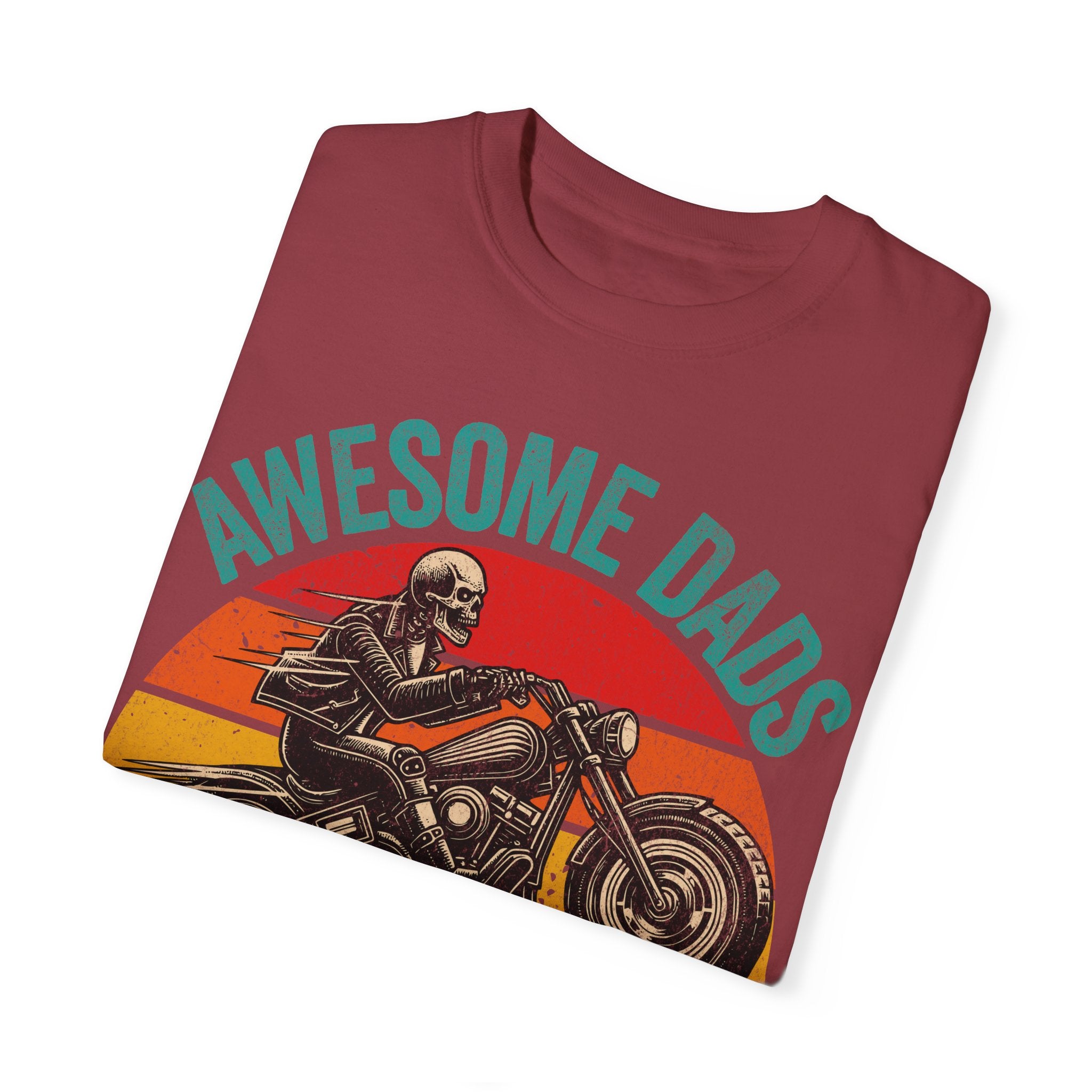 Awesome Dads Have Tattoos and Bikes – Father’s Day Biker T-shirt