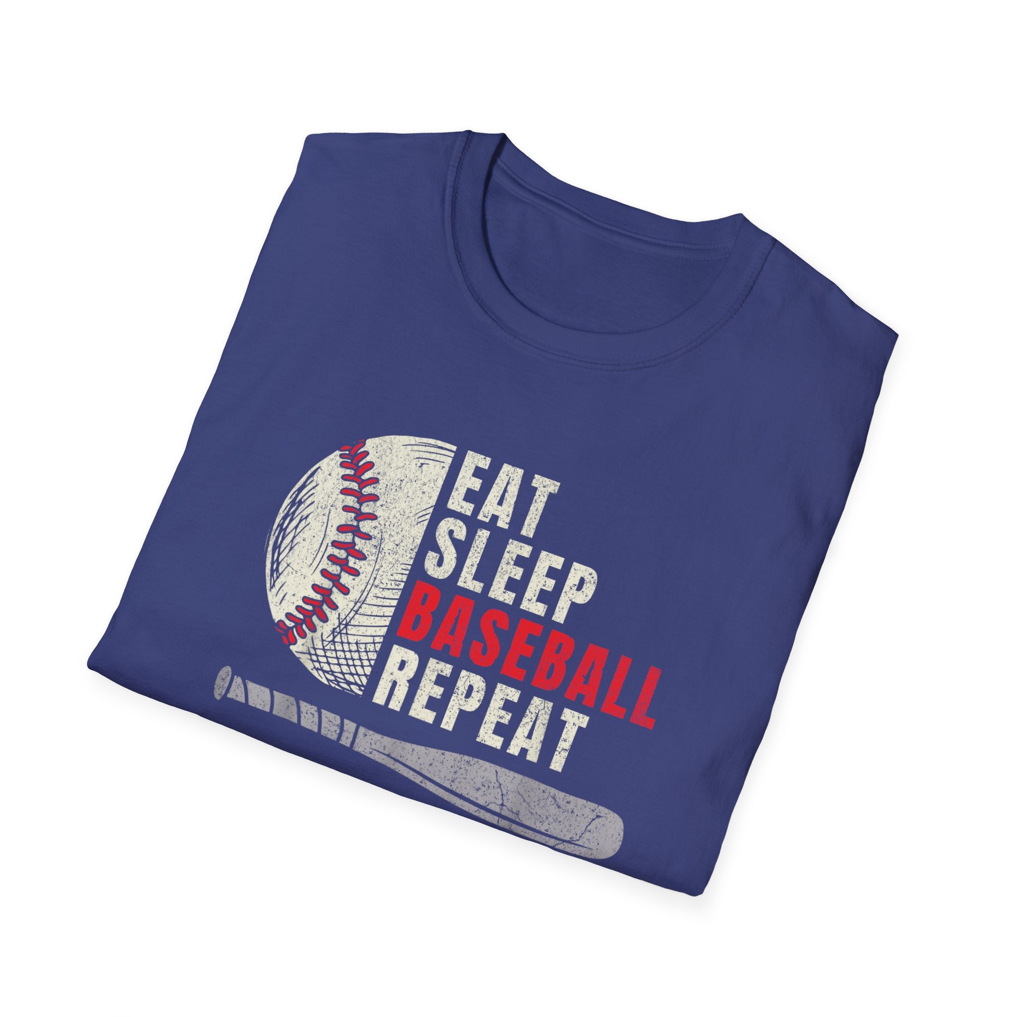 Eat Sleep Baseball Repeat – Funny Baseball T-Shirt