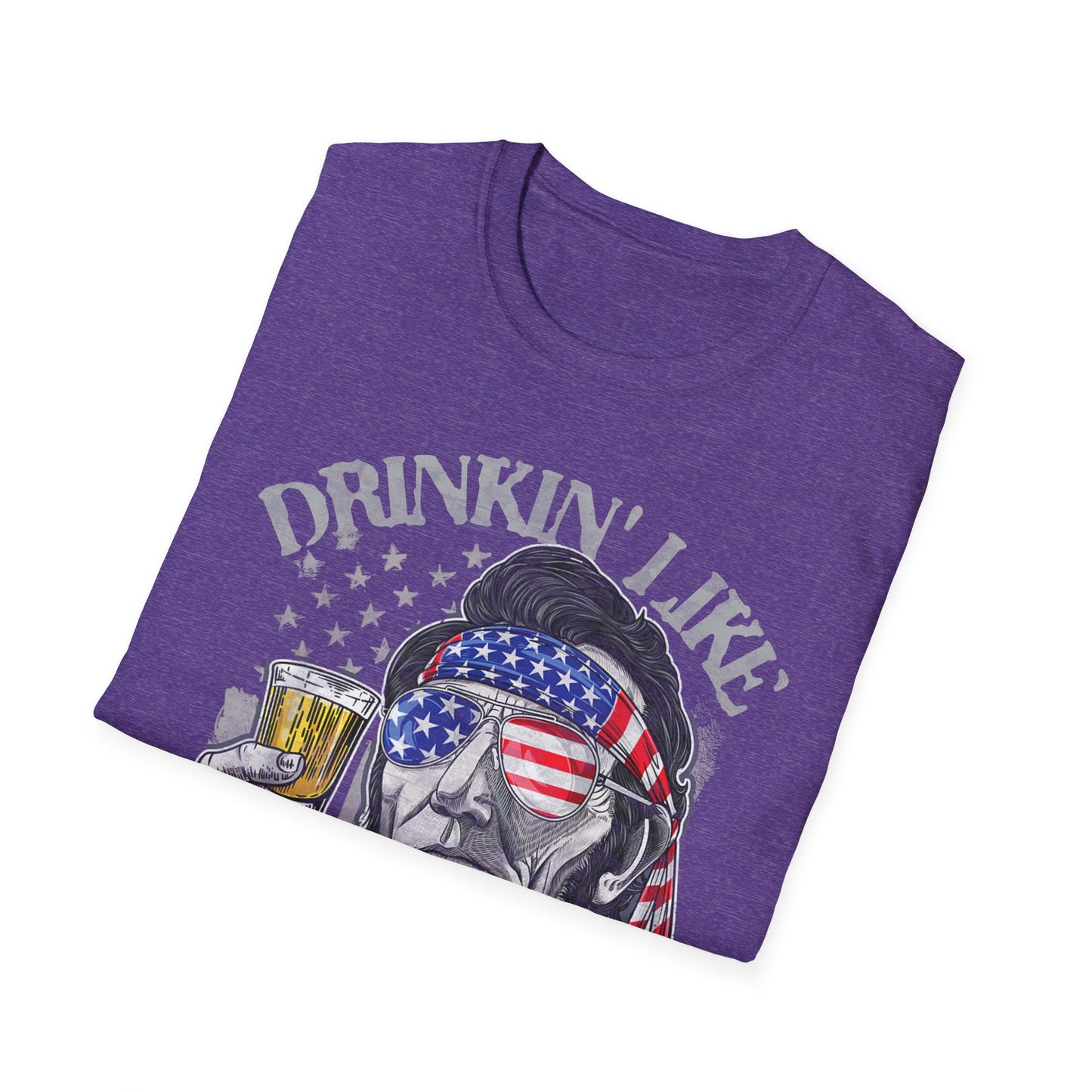 Drinkin' Like Lincoln Beer Drinking 4th of July President T-shirt