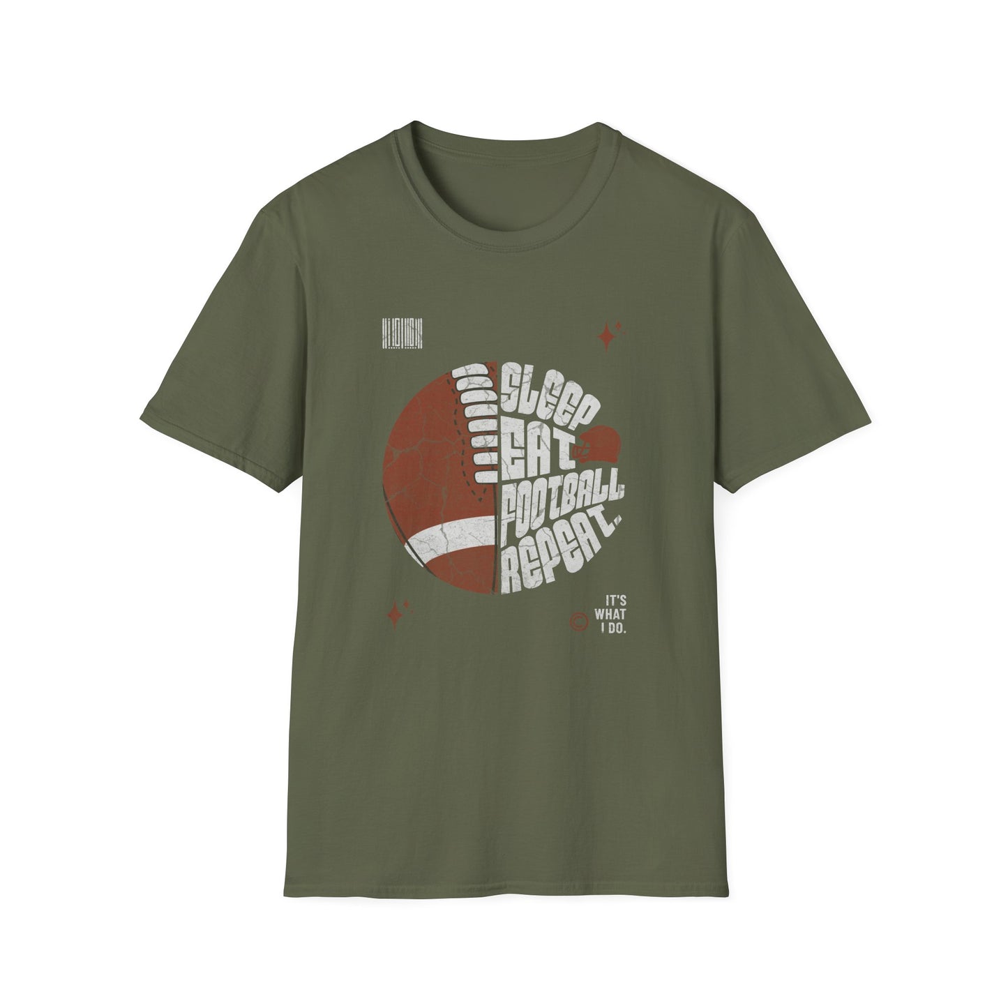 Eat Sleep Football Repeat Football Game Day T-Shirt