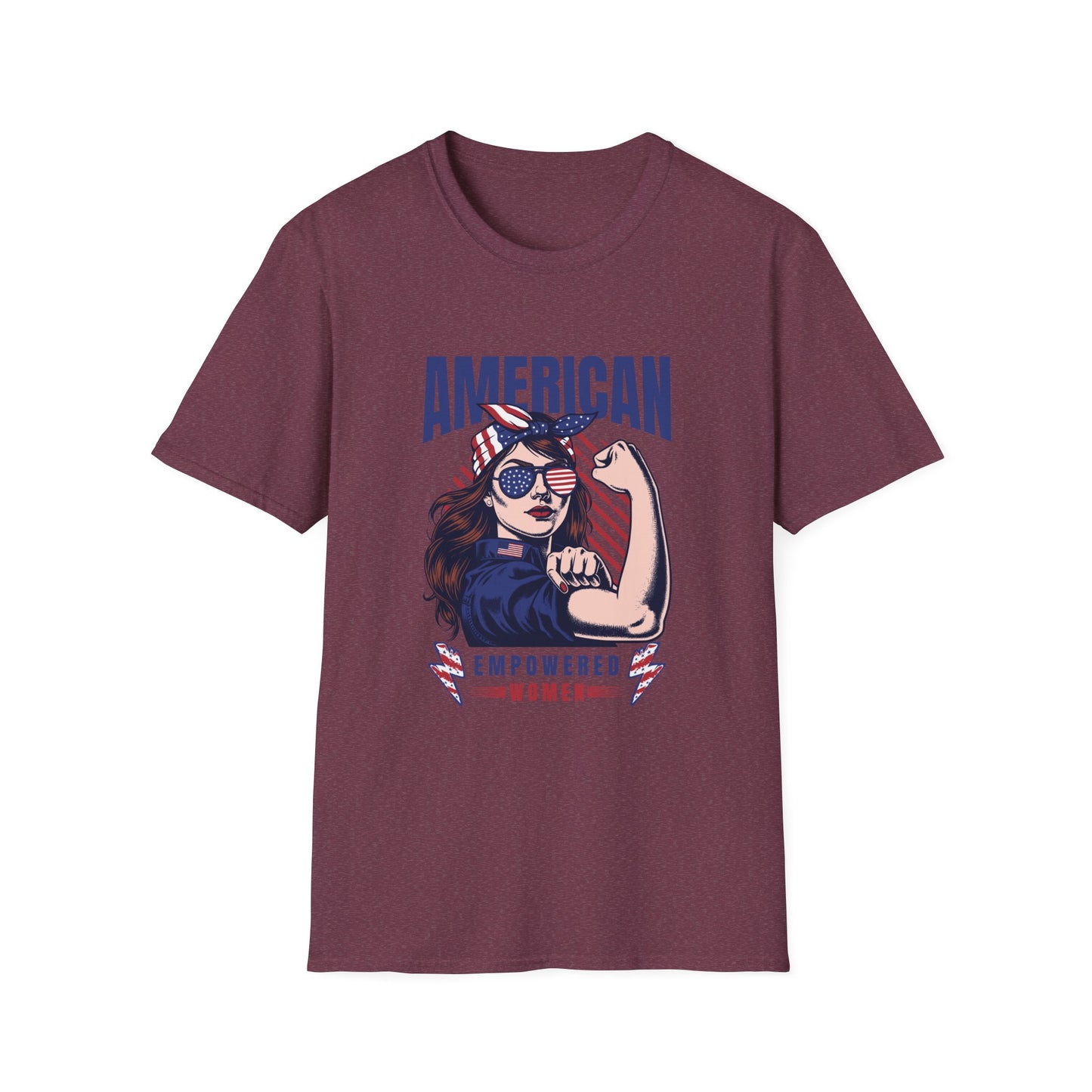 American Empowered Woman 4th of July Gifts Women's T-shirt