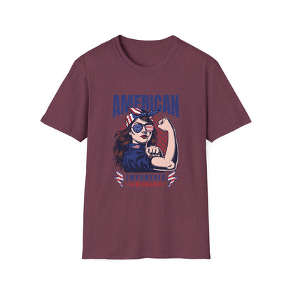 American Empowered Woman 4th of July Gifts Women's T-shirt
