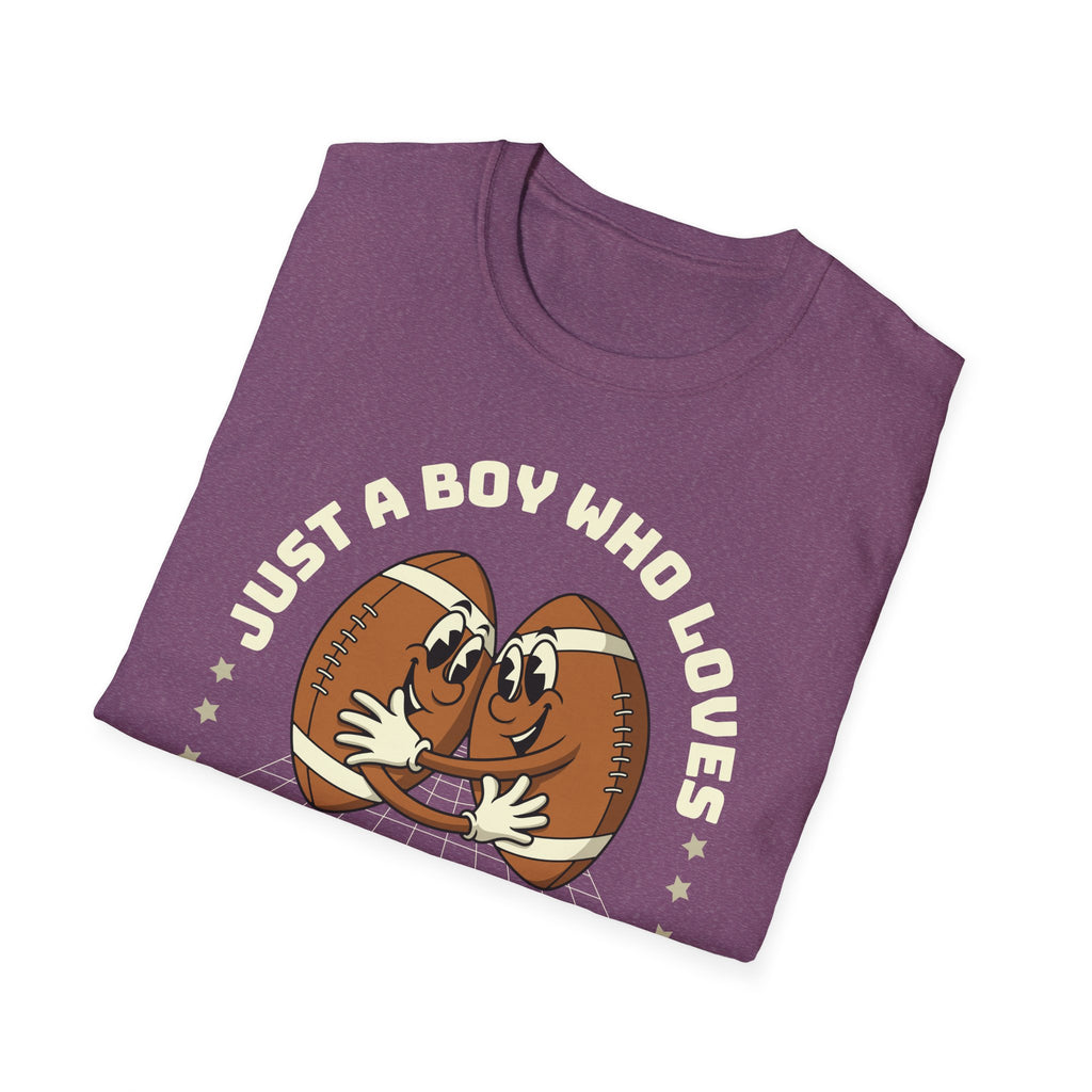 Just a Boy Who Loves Football Game Day T-Shirt
