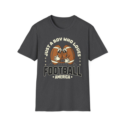 Just a Boy Who Loves Football Game Day T-Shirt