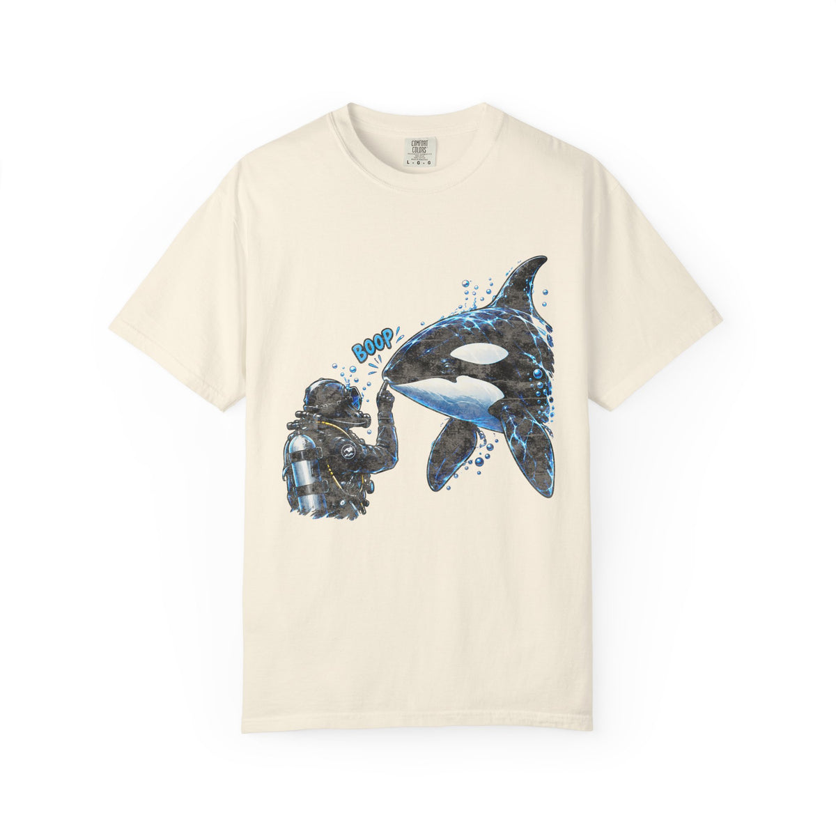 Orca Boop Snoot Shirt, Scuba Diver T Shirt, Killer Whale Tee, Ocean Lover Gift, Marine Biology Shirt | Comfort Colors® T-Shirt