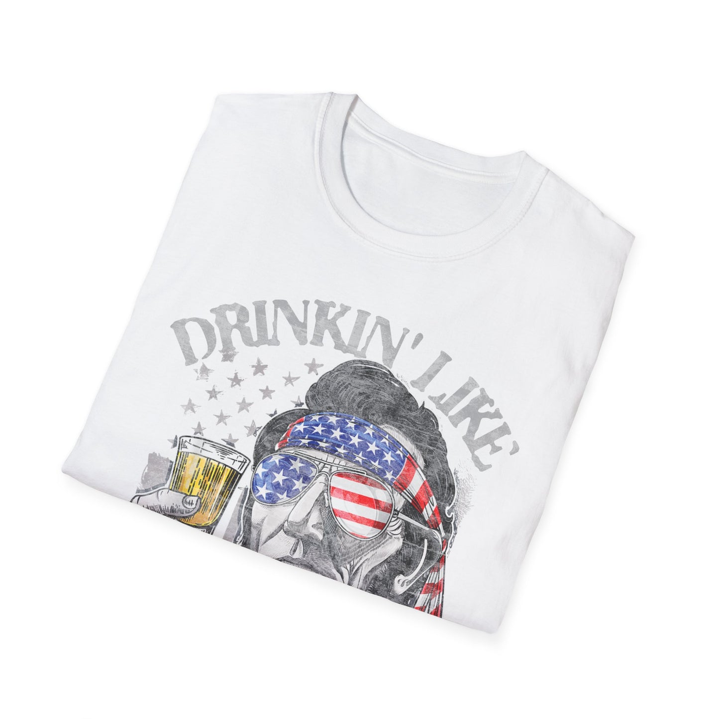 Drinkin' Like Lincoln Beer Drinking 4th of July President T-shirt