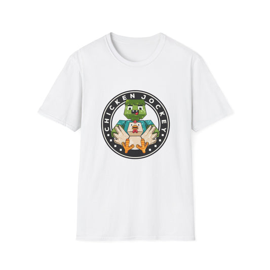 Funny Gaming Pixelated Chicken Jokey T-Shirt