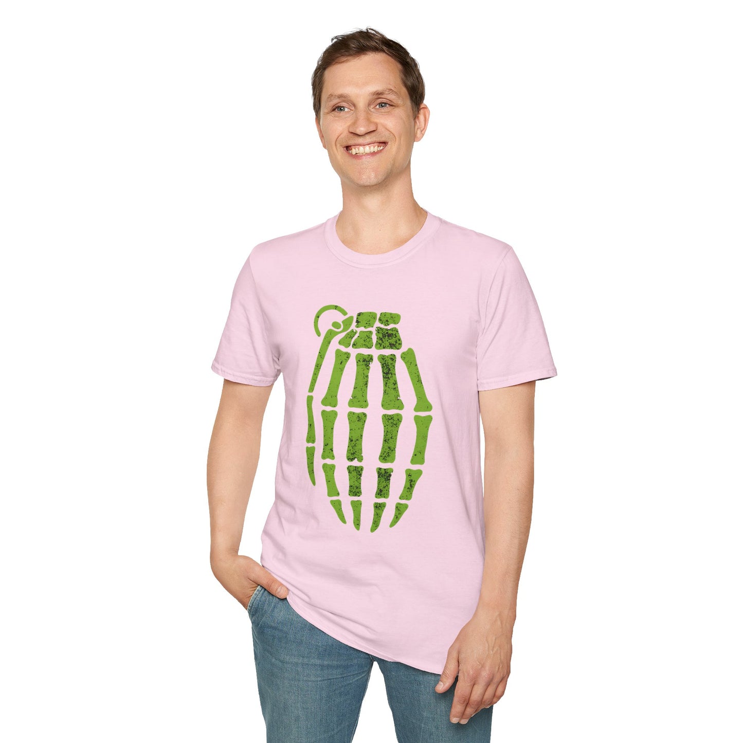 Pop Culture Radioactive Grenade Pinkman Skeleton T-Shirt