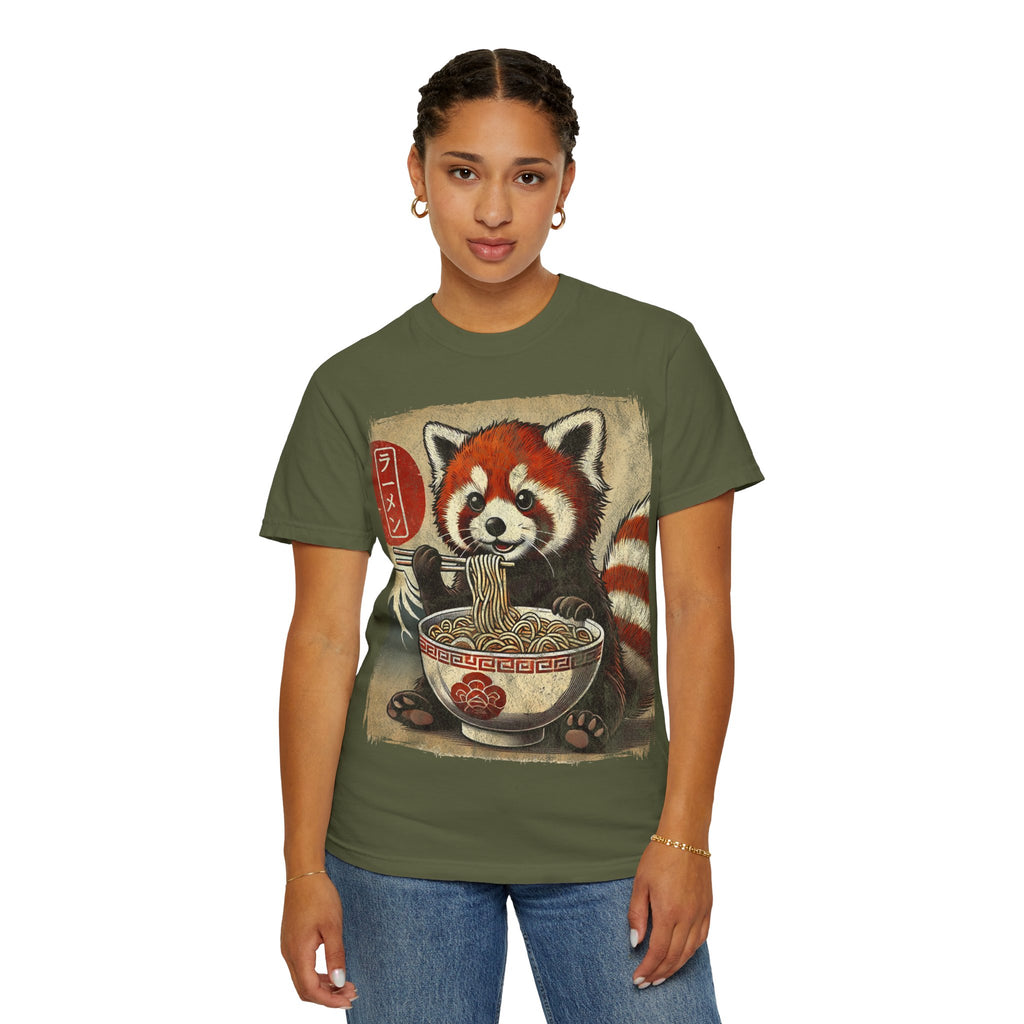 Ramen Time – Japanese Anime Red Panda T-shirt