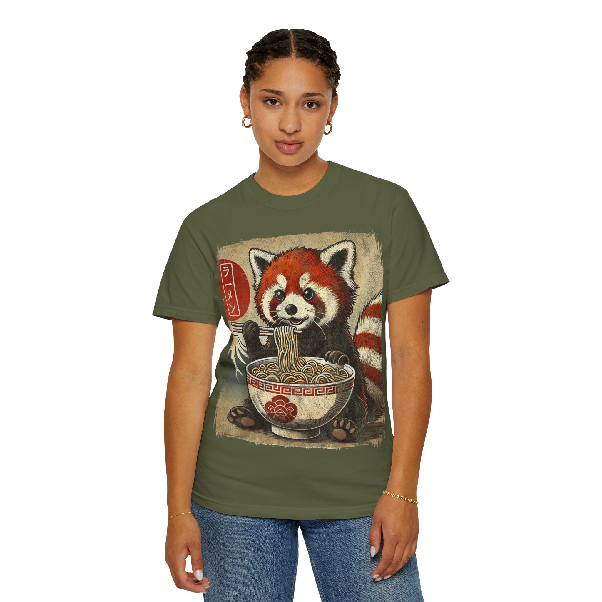 Ramen Time – Japanese Anime Red Panda T-shirt