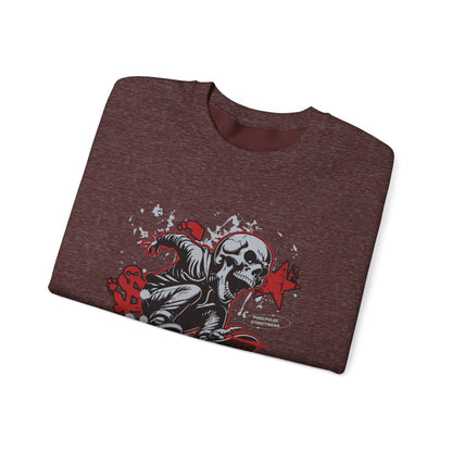 Funny Skull "Culture is a Disaster" Streetwear Sweatshirt
