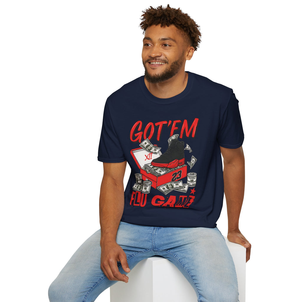 Streetwear Match Jordan 12 Retro Flu Game - XII Graffiti Sneakerhead T-Shirt