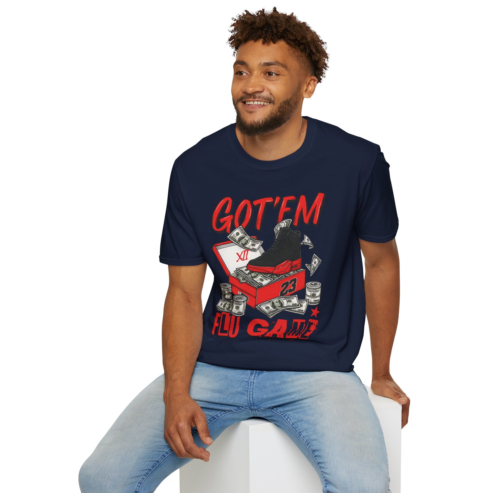 Streetwear Match Jordan 12 Retro Flu Game - XII Graffiti Sneakerhead T-Shirt
