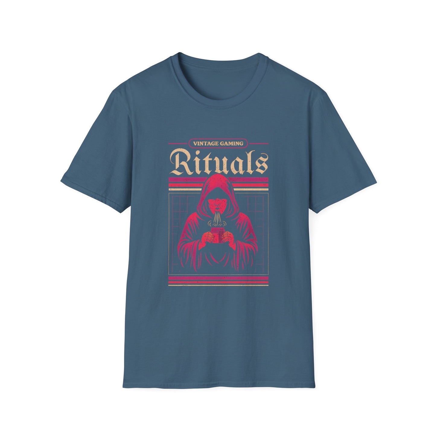 Vintage Gaming Rituals Retro Old School Gamer T-Shirt
