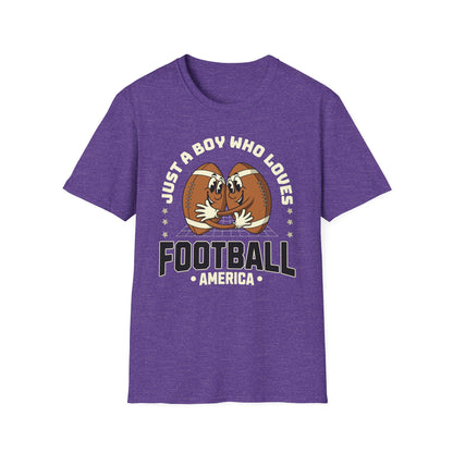 Just a Boy Who Loves Football Game Day T-Shirt