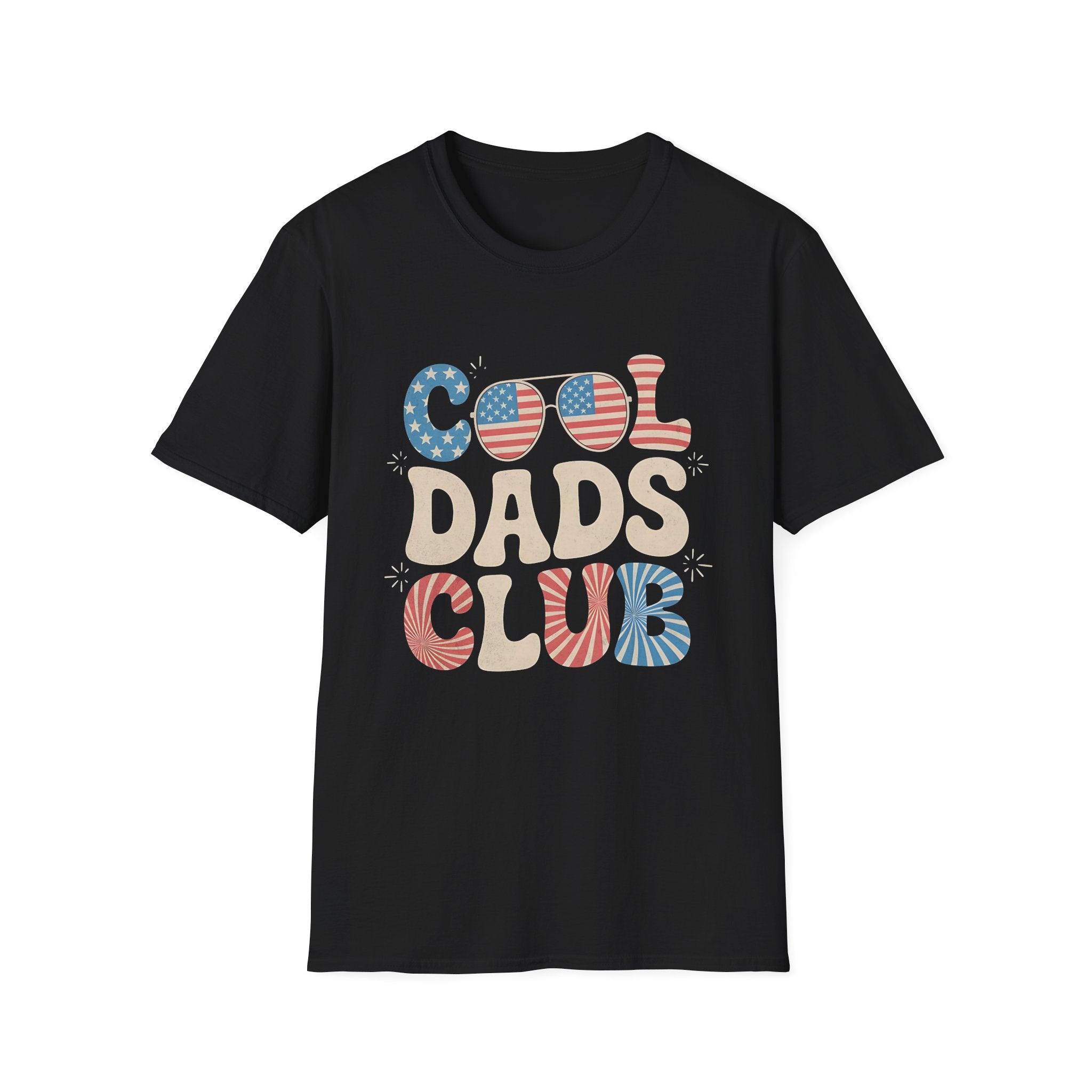 USA 4th of July Cool Dads Club America Father's Day T-shirt