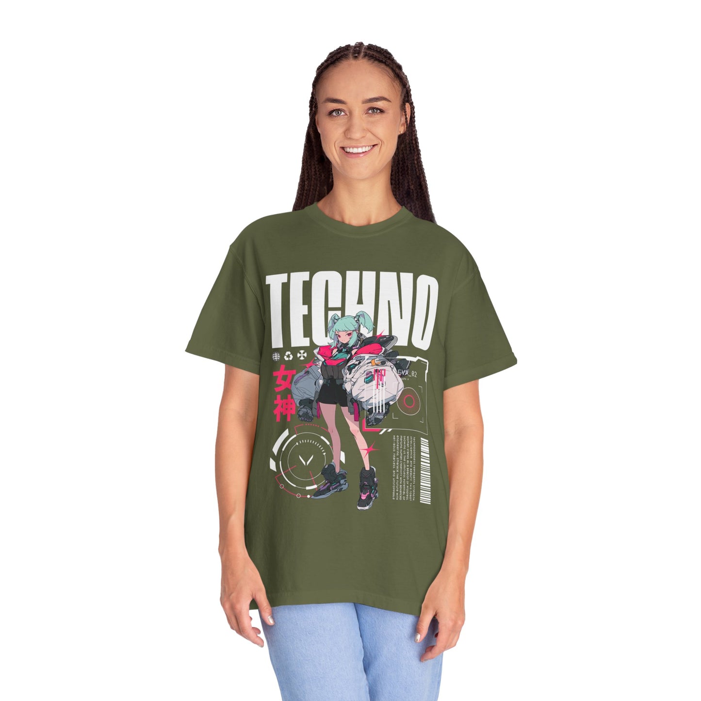 Techno Anime Girl T-shirt