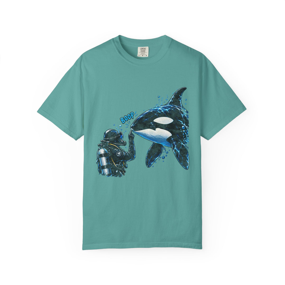 Orca Boop Snoot Shirt, Scuba Diver T Shirt, Killer Whale Tee, Ocean Lover Gift, Marine Biology Shirt | Comfort Colors® T-Shirt
