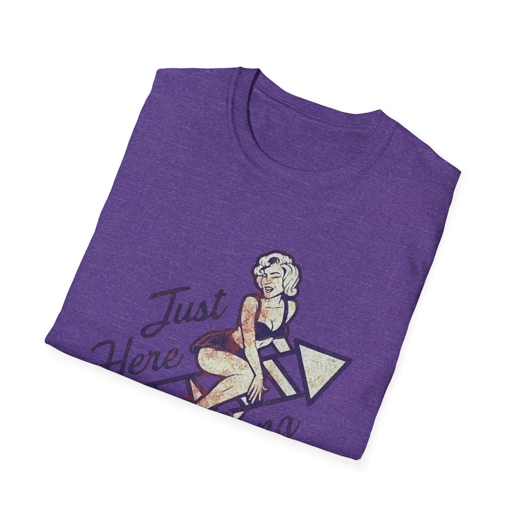 Just Here to Bang Firecrackers 4th of July Adult T-shirt