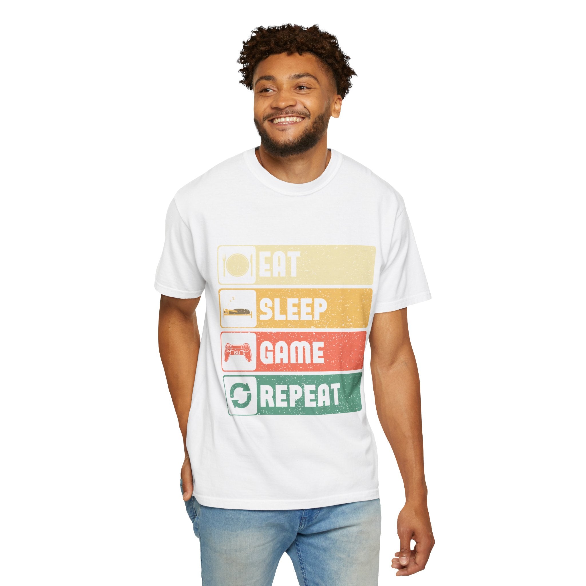 Eat Sleep Game Repeat Gamer T-Shirt