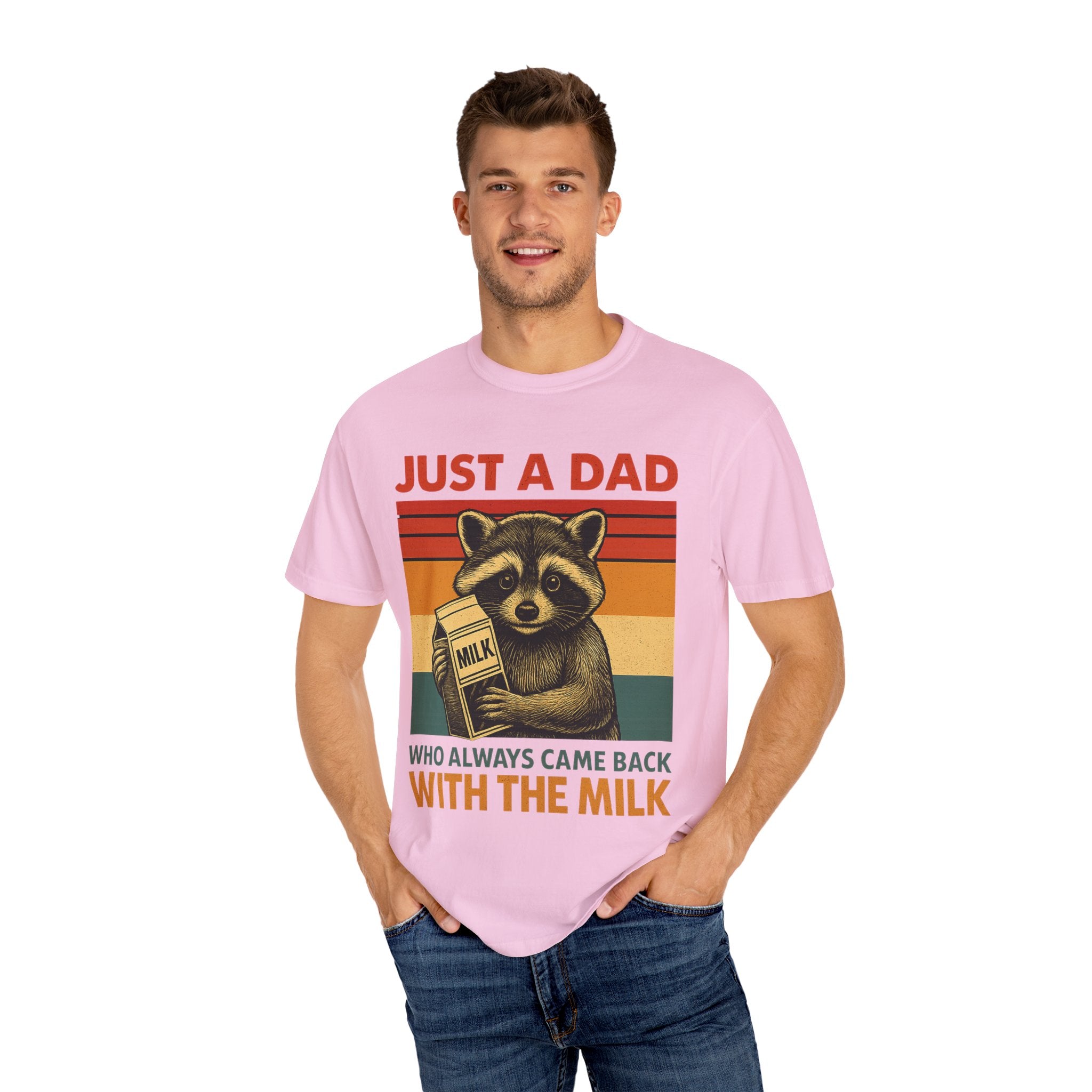 Just a Dad Who Always Came Back with the Milk – Father’s Day T-shirt