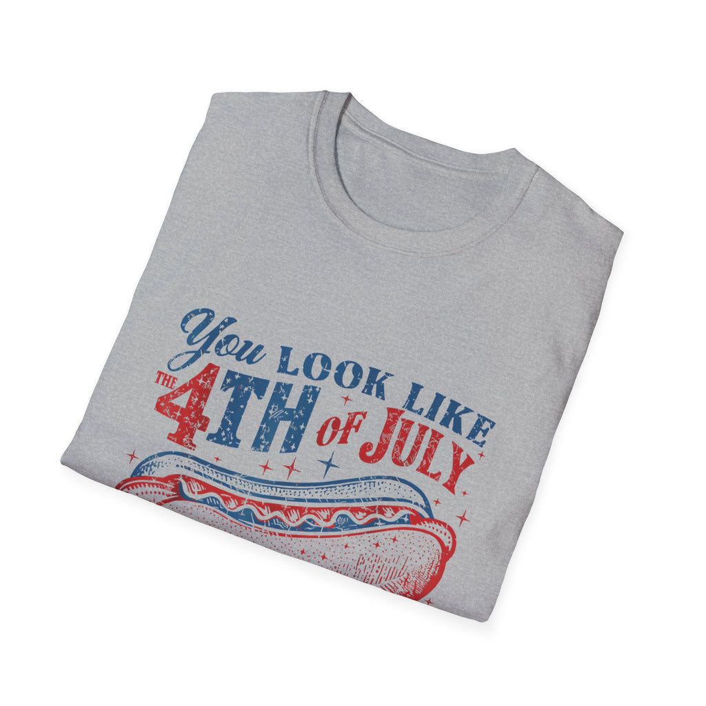 Hot Dog BBQ You Look like the 4th of July T-shirt
