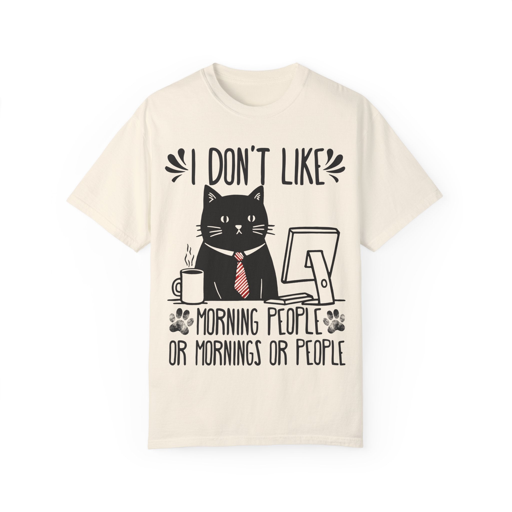 I Don’t Like Morning People... Or Mornings... Or People Funny Cat T-shirt