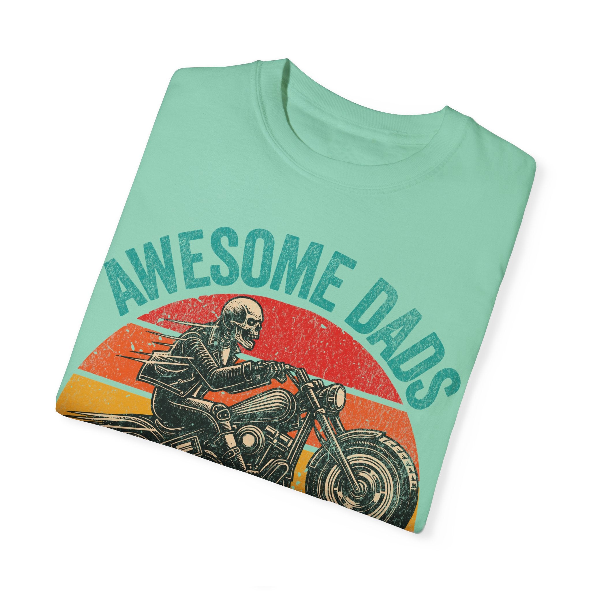 Awesome Dads Have Tattoos and Bikes – Father’s Day Biker T-shirt