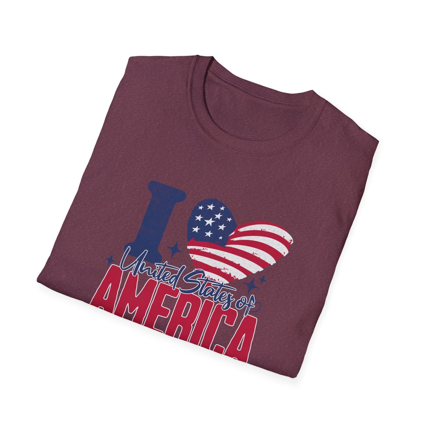 I Love United States of America 4th of July T-Shirt